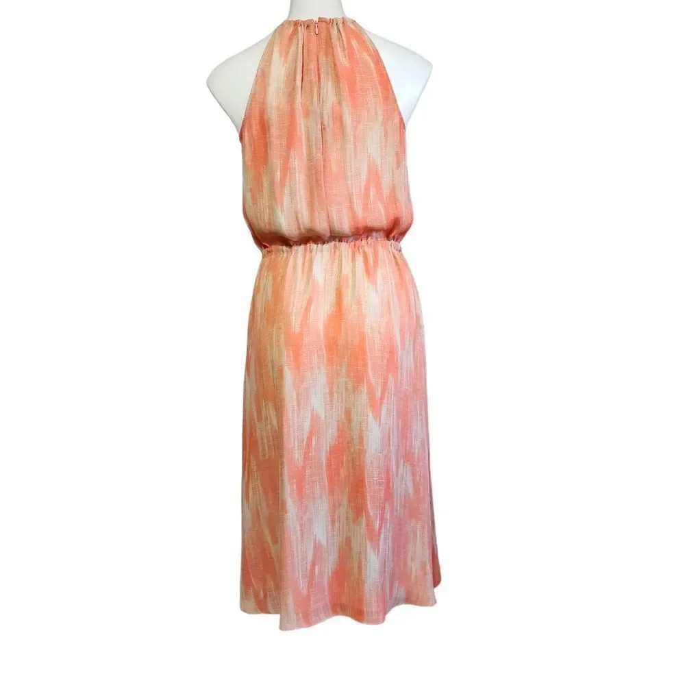 Michael Michael Kors coral & tan dress